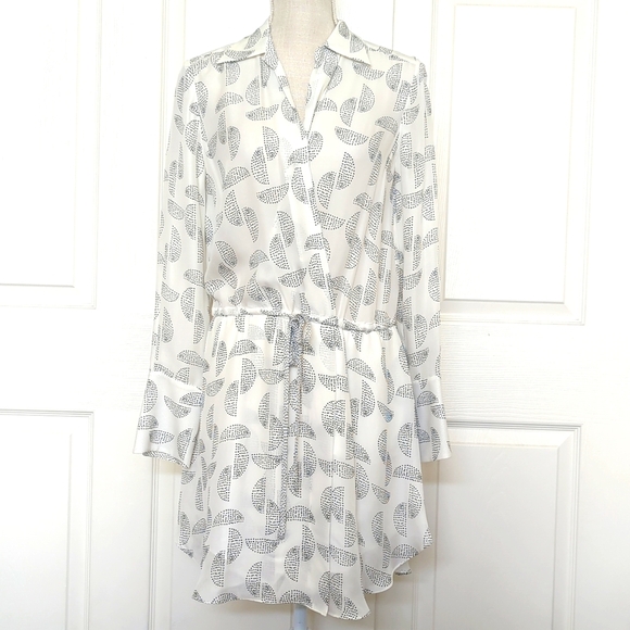A.L.C. "Isobel" dress in half-moon patterned silk. - Picture 6 of 11